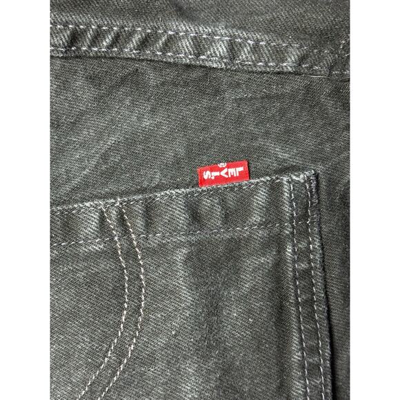 Levi’s Men’s 501 ‘93 Premium 28x30 Big E Charcoal Straight Leg Jeans - Picture 4 of 8